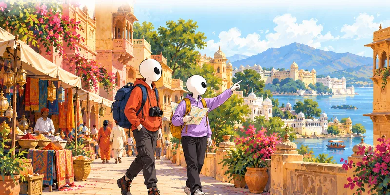 Aliens exploring a city