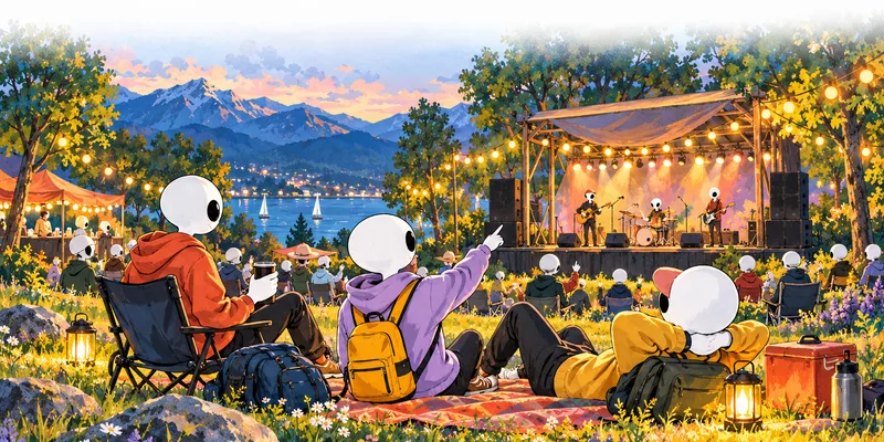 Aliens enjoying a gig